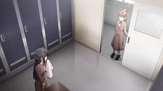 Two Horny Lesbians Masturbate Together and Kissing (Hentai xxx)